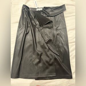 NWT Faux Leather Skirt
